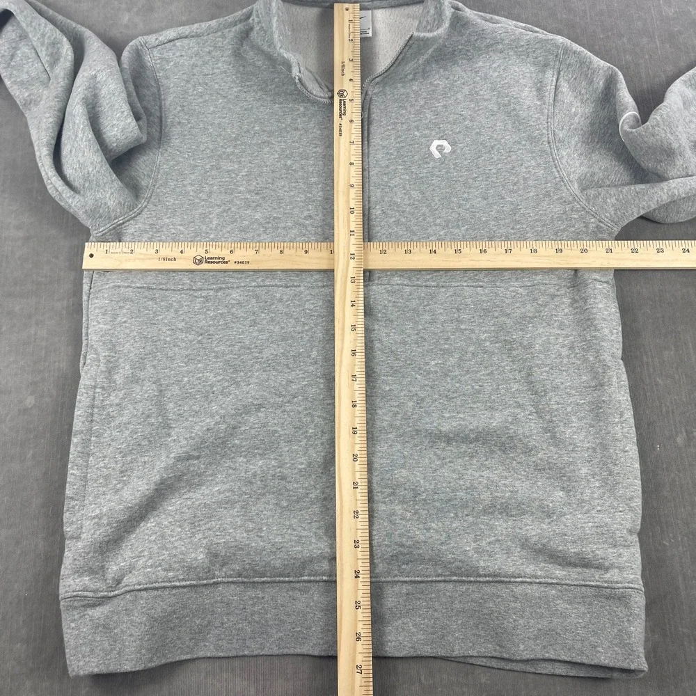 Nike Mens Large Gray Quarter Zip‎ Pullover Global Advanced Services Sweatshirt